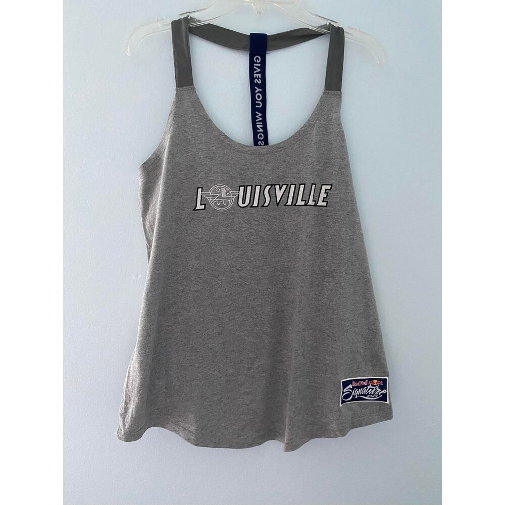 Womens Red Bull Signature Louisville FLUGTAG Tank Top Gray Pre Owned Size
